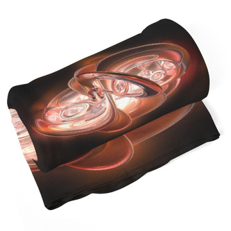 Deka Červená abstrakce: 190x140 cm