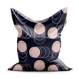 Sedací vak Kruhy a puntíky: 150x100 cm