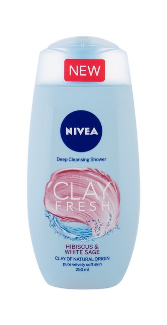 Nivea Svěží sprchový gel ibišek a šalvěj (Clay Fresh Hibiscus & Sage) 250ml woman