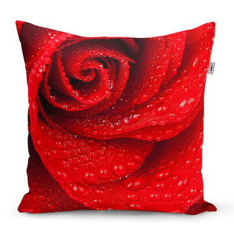 Polštář Květ růže: 40x40 cm