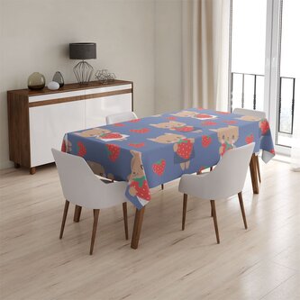 Ubrus Kočičky s jahodami: 145x240 cm Ubrus Kočičky s jahodami: 145x240 cm