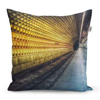 Polštář Pražské metro: 60x60 cm