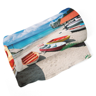 Deka Loďky na pláži: 150x120 cm