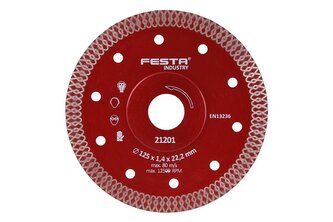 Kotouč diamantový FESTA INDUSTRY 125x1.4x22.2mm