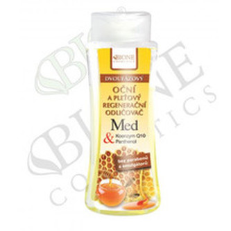 Bione Cosmetics Dvoufázový oční a pleťový regenerační odličovač Med + Q10 255 ml woman