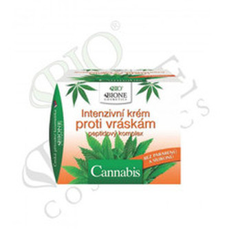 Bione Cosmetics Intenzivní krém proti vráskám Cannabis peptidový komplex 51 ml woman