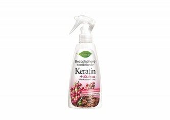 Bione Cosmetics Bezoplachový kondicionér ve spreji Keratin + Kofein 260 ml woman