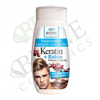 Bione Cosmetics Regenerační šampon pro muže Keratin + Kofein 260 ml man