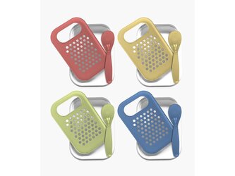 MINI STRUHADLO 13X9 CM S NÁDOBOU A LŽÍCÍ V BALENÍ - MS