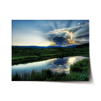 Plakát Mrak nad řekou: 90x60 cm