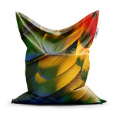 Sedací vak Barevné peří: 150x100 cm