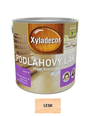 Xyladecor Podlahový lak na vodní bázi 2,5l Lesk Bezbarvý