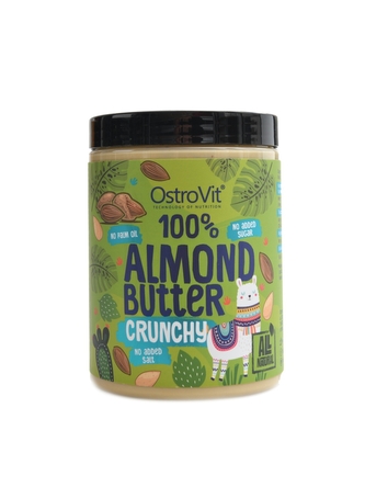 Ostrovit - 100% almond butter crunchy 1000g mandlové křupavé máslo