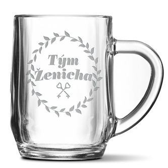 Půllitr Tým ženicha klíče: 0,5