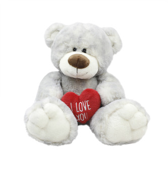 Mazlíci plyšové zvířátko Medvídek se srdcem LOVE 30 cm