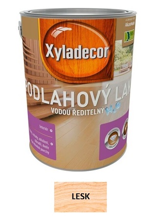 Xyladecor Podlahový lak na vodní bázi 5l Lesk Bezbarvý