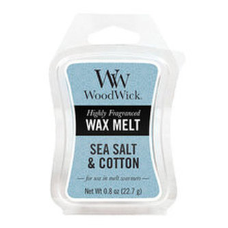 WoodWick Vonný vosk Sea Salt & Cotton 22,7 g unisex