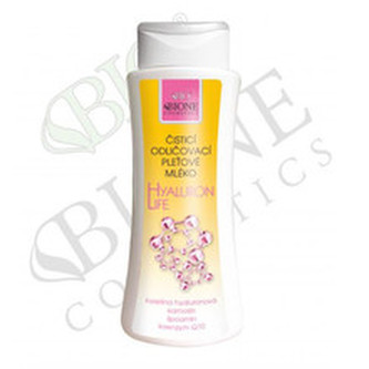Bione Cosmetics Čisticí odličovací pleťové mléko s kyselinou hyaluronovou Hyaluron Life 255 ml woman