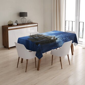 Ubrus Loď v bouřce: 90x90 cm