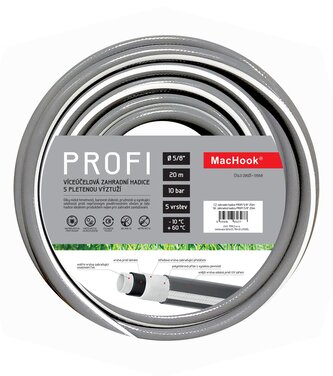 zahradní hadice PROFI 5/8" 20m šedo-bílá