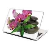Samolepka na notebook Orchideje a kameny: 38x26 cm