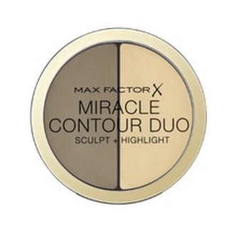 Max Factor Krémový bronzer a rozjasňovač Miracle Contour Duo (Sculpt + Highlight) 8 g Krémový bronzer a rozjasňovač Miracle Contour Duo (Sculpt + Highlight) 8 g - Odstín Light/Medium woman