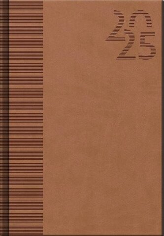 Diář 2025 Vivella Brown, týdenní A5