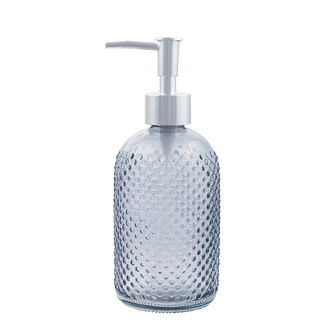 SKLENĚNÁ NÁDOBA NA MÝDLO 410ML POPELAVÝ (KOUPELNA)