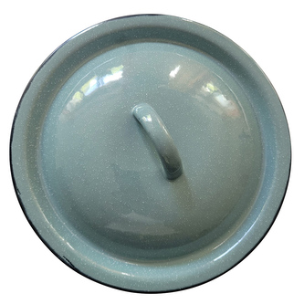 SMALTOVANÁ POKLIČKA 22CM ŠALVĚJOVÁ