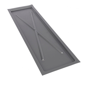 ÚZKÝ STŘÍBRNÝ ZÁSOBNÍK 75X22.5CM (PRO 2PATROVOU SUŠIČKU 80CM)