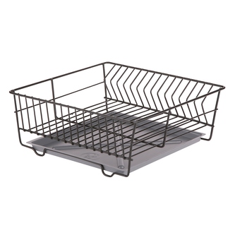 PODNOŽKA NA SUŠENÍ DŘEZ ČTVRTÁ 32CM ČERNÁ S PODANÍKEM