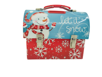 KONZERV NA PRASIATKA S DRŽADLEM 14X7X10,5 CM DEK. SNĚHULÁK