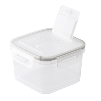 KONTEJNER NA POTRAVINY ČTVERCOVÝ Q-LOCK PRŮHLEDNÝ 15.8X15.8CM 1.1 L