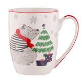 WINTER FRIENDS HRNEK BIDÝLKO NBC 300ML S DEKOREM MEDVĚD