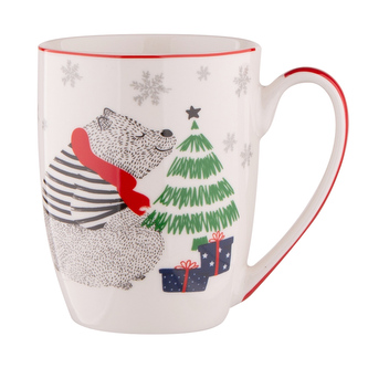 WINTER FRIENDS HRNEK BIDÝLKO NBC 300ML S DEKOREM MEDVĚD