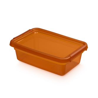 BASESTORE COLOR PLASTOVÝ BOX 19X28X9CM 3.0L AMBER (2312)