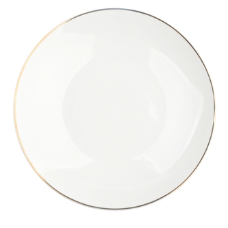 BELLA GOLD LINE MĚLKÝ TALÍŘ 26CM KRÉMOVÝ PORCELÁN