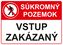 Plastová značka Soukromý pozemek - Zákaz vstupu na cizí pozemek