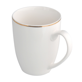 HRNČEK BELLA GOLD LINE 400ML KRÉMOVÝ PORCELÁN NOVINKA