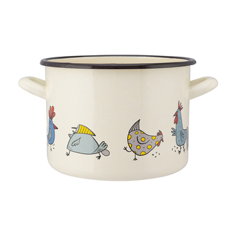 HRNEC ROVNÝ 4.4L PRŮM.20CM VÝŠKA.15CM VESELÉ SLEPIČKY