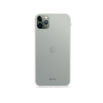 EPICO SILICONE CASE iPhone 11 Pro Max - bílá transparentní