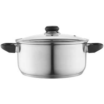 EMILIO NEREZOVÝ HRNEC 4.2L 24CM SE SKLENĚNOU POKLIČKOU