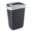 KOŠ NA TŘÍDĚNÍ S KLOUZAVÝM VÍKEM ČERNÝ/ZELENÝ PASTEL 25L (4433)