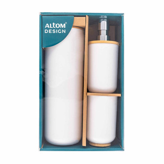 KOUPELNOVÁ SADA 3 KS BÍLÁ