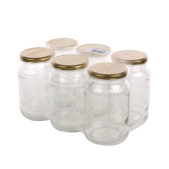 SADA 6 ZAVAŘOVACÍCH SKLENIC AŽ-900 + FI 82 6Z VÍČKO