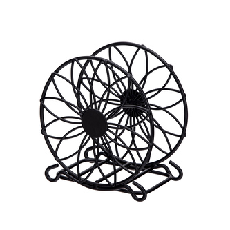 KOVOVÝ STOJAN NA UBROUSKY 11X11.5CM ČERNÝ