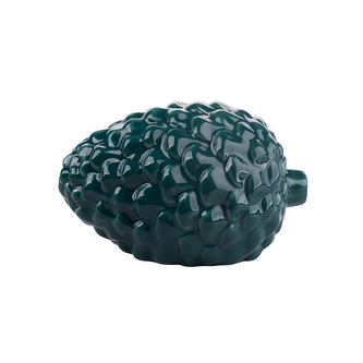 DEKORATIVNÍ PORCELÁNOVÁ ŠIŠKA ZELENÁ 12X8.5X7.5CM