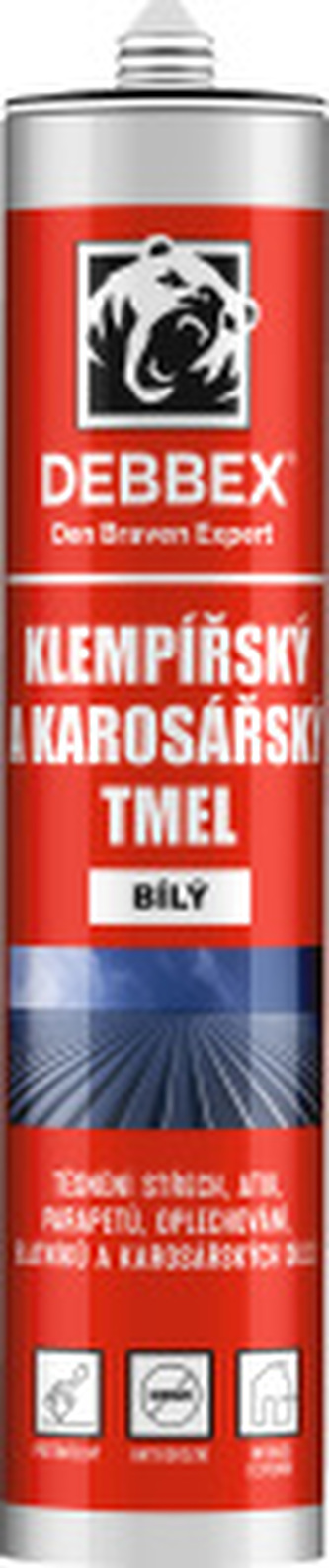Klempířský a karosářský tmel 280 ml kartuše bílá