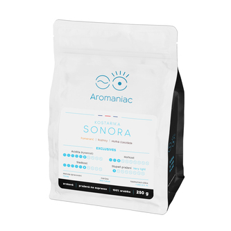 Káva Aromaniac Kostarika Hacienda Sonora - zrnková, 250 g