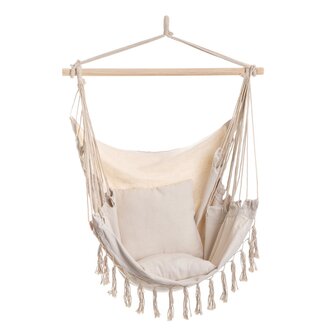 Závěsné houpací křeslo | SOIS | ecru | 90x100x130 cm | 844428 Homla